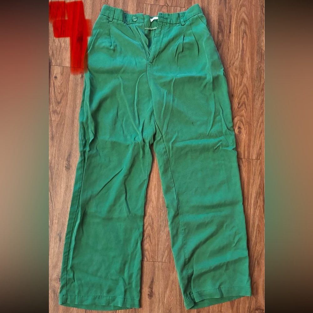 Vibrant Green Flow Pants